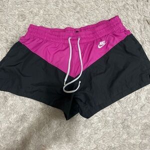 Nike Women's Athletic Shorts in Pink and Black